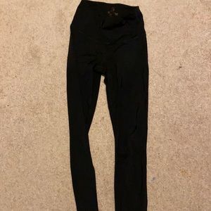 Polyester black leggings sporty